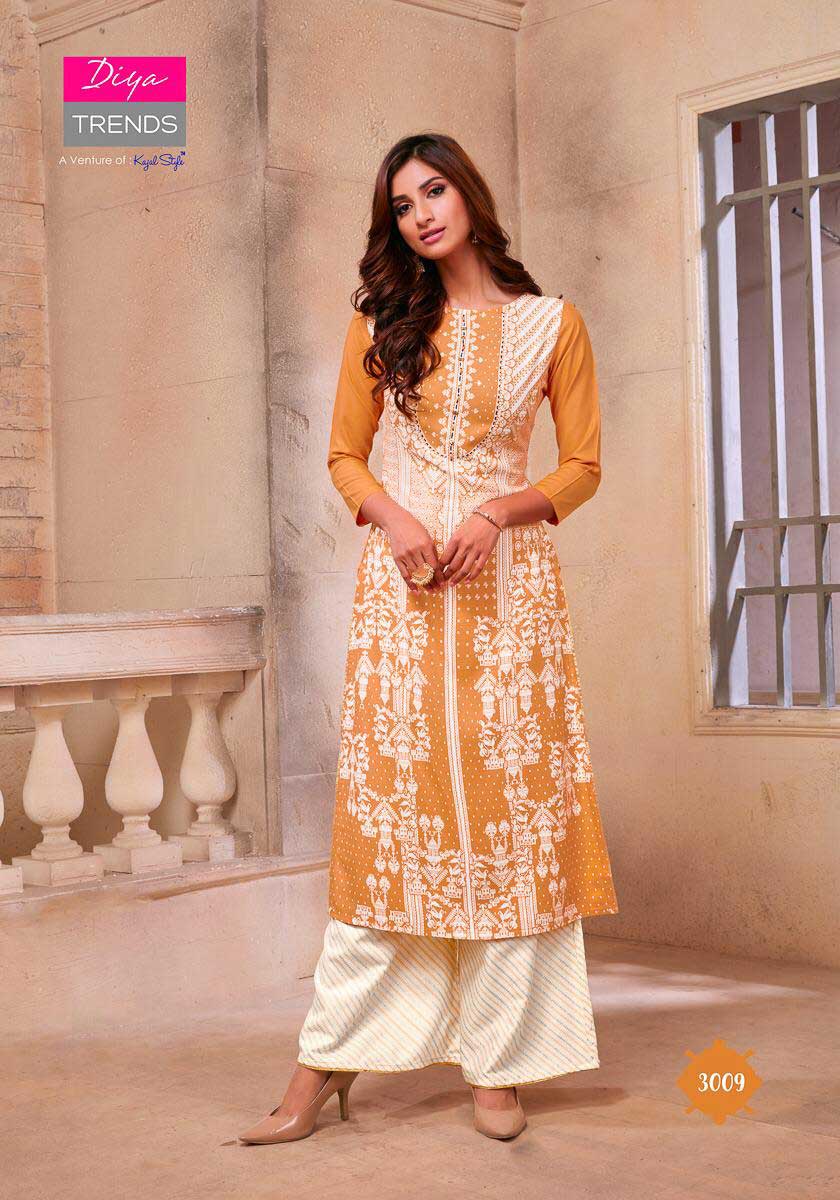 Biba's Vol-3 Diya Trends Rayon Palazzo Kurti Biba's Vol-3 Diya Trends Rayon Palazzo Kurti